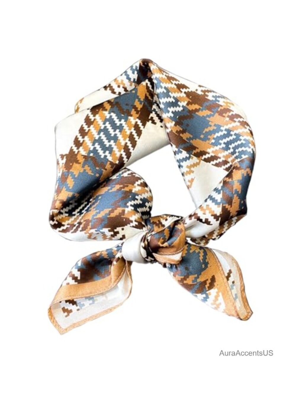 Women's Silk Feeling Square Satin Scarf Head Wrap Bandana 27.5 Inch